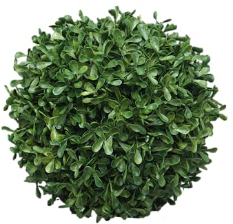 mucplants künstlicher Box Princeville Ball Buchsbaum Kugel Dekopflanze Kunstpflanze Grün Dekokugel Buchskugel 6 Months UV-Protected (20 cm)