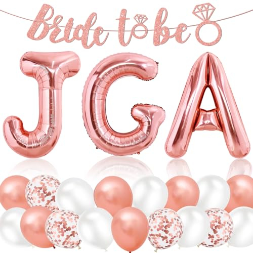 JGA Deko, XXL 32 inch Junggesellenabschied Frauen Ballon, Bride To Be Deko, Luftballons JGA, JGA Ballons, Bride To Be Luftballons, Junggesellenabschied Deko, Bride To Be Ballon