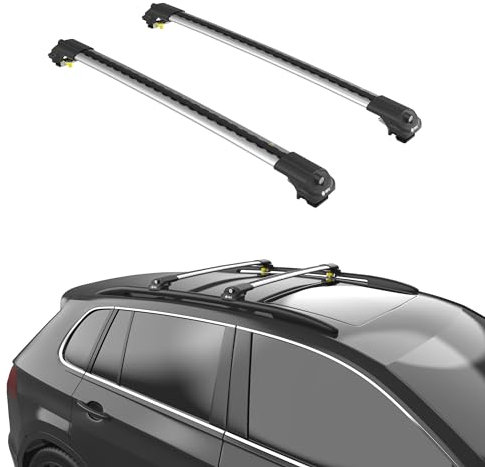 TURTLE kompatibel mit Toyota Corolla (E120) 2000-2006 Air1 Dachträger | GRAU