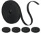 20M Reusable Cable Ties, 5m×10mm Wire Tidy Ties Adjustable Management, Cable Straps Tidy Versatile Free Cutting, Cable Organiser Suitable for Home Kitchen Office Dormitory Garden (Black)