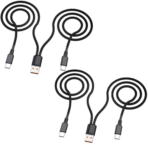 Multi USB C Kabel 1.2M 2Pack,2 in 1 Mehrfach Typ C Ladekabel, 3A Dual Splitter USB C Ladegerät, Nylon Kabel,USB A zu Doppel USB C Port,Kompatibel mit iPhone 15,iPad Pro/Air,Samsung S24, Google,Android