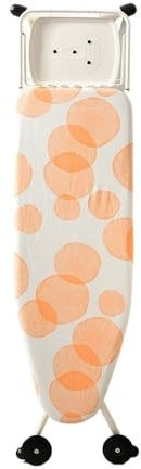 GSKDZG 91×33cm Bügelbrettbezug Universal Bügeltischbezug Mit Dicker Polsterung Bügelbrett Bezug Dampfdurchlässig(Orange Bubbles)