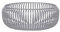Blomus -LITO- Bowl | Obstschale aus hochwertigem Stahl | Dekoschale mit Streben in Steel Gray | Größe M | 9,5H Ø 25 cm