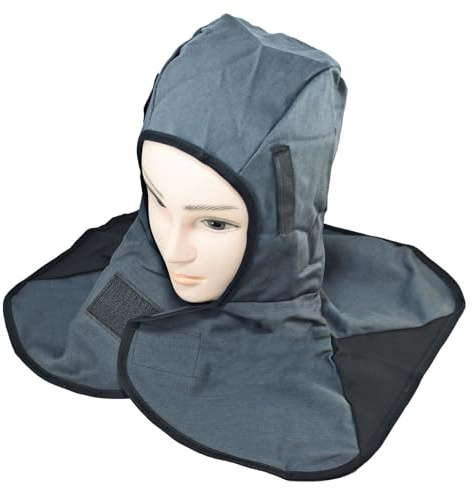 RIVERWELD Welding Hood Flame Retardant Fabric Grey Color | for Welders Match Welding Helmet Work Safety Equipment Gear Head Protection
