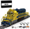 BlocteckToy MOC Klemmbausteine Technik Zug Set, 3163 Teile SD40-2 Eisenbahn-Lokomotive Zug Modell Bausteine mit Schienen und 3 Motoren Bauspielzeug, Geschenk für Erwachsene und Jungen