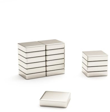 Magnet Store 8mm x 8mm x 2mm Neodymium Block Magnet N42 (1.04KG Pull) - Suitable for DIY Projects, Model Making, and Small Engineering Tasks (1)