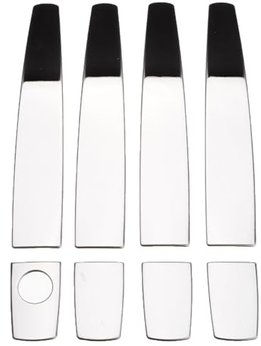 Jodriva for Vauxhall, for Opel, for Astra Mokka Corsa D Zafira B Insignia Meriva 1 Satz Zierleiste aus Chromstahl for Türgriffabdeckung Hülse für den Türgriff eines Fahrzeugs