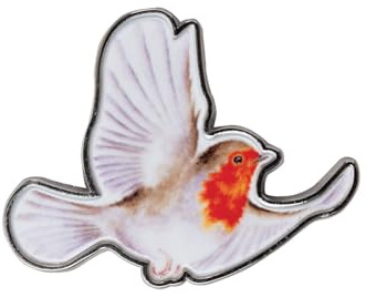 Wrendale Designs - Flying Robin' Robin Pin Badge