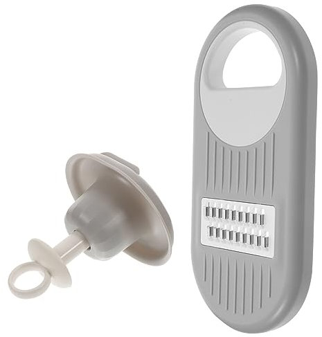 DECHOUS Lebensmittelhalter Reibe Lebensmittelschneidewerkzeug Obstschneider Küchenhobel 1 Satz Gemüsehobel Aus Edelstahl Zufällige Farbe