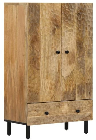 Generisch Highboard 60x33x100 cm Massivholz Mango,jiangboyue-356921