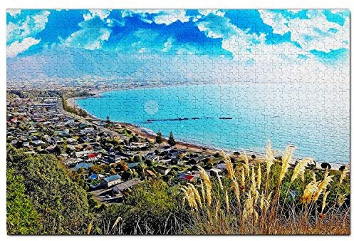 New Zealand Jigsaw Puzzle 1000 Piece New Zealand Kaikoura Puzzle Game Artwork Travel Souvenir Papery 26x38CM