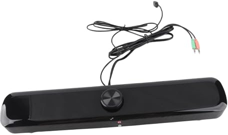 Lazmin112 Enceinte Multimédia, SADA Enceinte DE Table MUTIMÉDIA Let ORDININAUR PC Portable avec Double Haut-PARTEUR (Black)