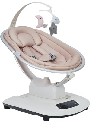 Zstar Premium Elektrische Babywippe mit Smart-Fernsteuerung, 5D-Schwingtechnologie, Musiklibrary & Adaptiver Neigungsmodus für Säuglinge 0-6 Monate (Max. 18 kg) | Inkl. Montessori-Spielbogen