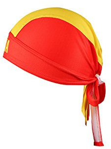 ShopINess Gorro Bandana de Ciclismo Deportivo Transpirable Unisex para Ciclismo Correr Bicicleta Debajo del Casco Banderas (España)