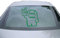 Indigos UG - Aufkleber Heckscheibe & Motorklappe - grün - 600x550 mm - Heavy Domo - Auto Scheiben Fenster Heckklappe Tuning Racing JDM - Die cut