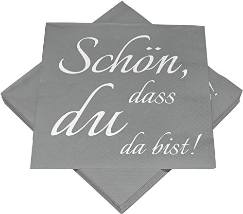Heku - Servietten *Schoen, das du da bist*, 20 Stück 3-lagig