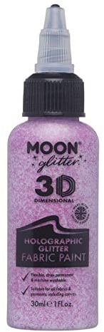 Moon Glitter - Pittura per Stoffa olografica - 30ml - Rosa