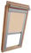 Sichtschutz-Rollo für VELUX Dachfenster für TYP GGL/GPL - 406 oder P06 - Farbe beige-karamell - mit Aluminium Seitenschienen
