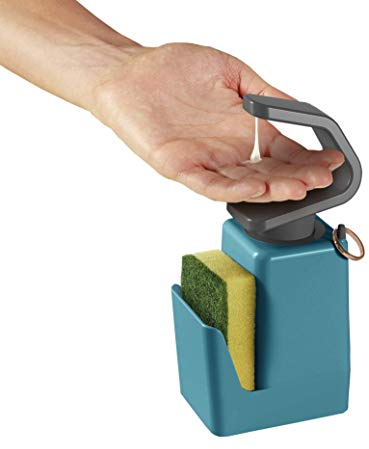 Metaltex Seifenspender, Kunststoff, türkis, 11x8x22 cm