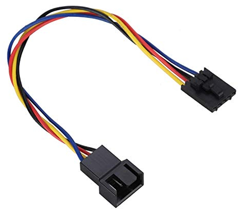Cable Adaptador de 5 Pines a 4 Pines, Cable de Ventilador dedicado convertidor de Conector de Interfaz Adecuado para Ventiladores dedicados de