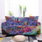 ZAHHYG Sofabezug Ecksofa Lila Mandala-Druck Sofaüberwurf Sofa Überzug Stretchy Couchbezug Sofa Bezug Ecksofa Überwurf Sofabezüge Antirutsch Sofahusse Jacquard Sofaüberzug 4 Places (235cm-300cm)