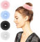4 Pieces Fuzzy Scrunchies, Furry Fluffy Faux Fur Scrunchies, Pom Pom Tie Hair Tie for Women Girls, Ponytail Holders Cute Elastic Pompom Hair