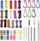 LUPATDY 16 Stück Farbe Paracord Armband, 3m Paracord 550 Multifarben Parachute Cord Armband Bänder Kit mit Schnallen Paracordbänder Steckverschluss für DIY Armbänder Hundeleine Lanyard Schlüsselbund