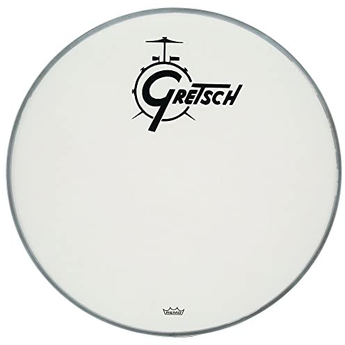 Gretsch Bassdrum Fell Ambassador weiß aufgeraut 24'', GRDHCW24