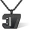Benutzerdefinierte Rugby -Nummer Halskette mit Namen American Football Sports -Nummer Anhänger mit Namen Halskette Edelstahl Lucky Number Team Inspiration Schmuck für Männer Sportler Jungen Geschenk