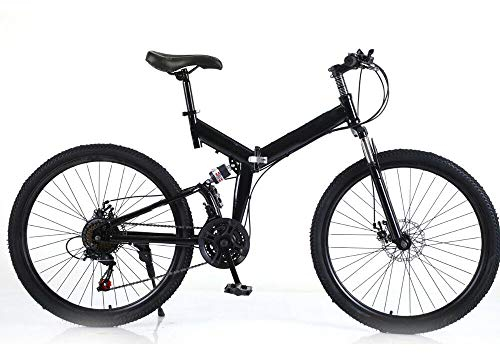 JAYEUW 26 Zoll Faltbares Mountainbike 21-Gang-MTB-Fahrrad Vollfederung Doppelscheibenbremsen Kohlenstoffstahl Faltbarer Rahmen Fahrrad Erwachsenes Mountainbike