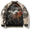 Dragon Bestickte Baseball-Jacke Männer Und Frauen Mäntel Kollision Farbe,Black a,L