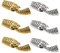 NBEADS 12 set Fermagli per Bracciali con Gancio Serpente, 2 colori Tibetana In Lega Testa di Serpente e Anello con Gancio A S Toggleusure Finali Connettori Risultati per La Creazione di Gioielli