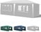 Yakimz pavillon 3x6M Wasserdicht Gartenpavillon, UV-Schutz Stabil Winterfest Outdoor Partyzelt Festzelt mit 6 Seitenwänden und Fenstern für Freien, Garten, Party, Hochzeit, Marktstand, Weiß