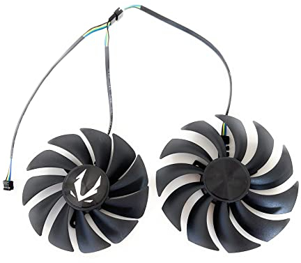 SISS Ventola per scheda grafica, scheda video, ventola per ZOTAC GAMING RTX 3070 Twin Edge, set 2x, GA92S2U, GAA8S2U (Set A+B)