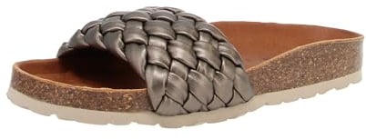 VERBENAS Sandalen Rica Trenza Soft Metal Plomo - Größe: 39