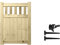 PGS Premier URBAN Range Tongue & Groove Wooden Garden Gate Pedestrian Pathway [Height:4ft (120cm) x Width:3ft (90cm)] + Auto Latch & Hinge Pack and Vertical Picket Pales Trellis