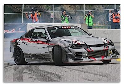 NOHF JDM Sport-Auto-Poster für Silvia Drifting-Poster, Wandkunstdruck, Retro-Ästhetik, Raumdekoration, 30 x 45 cm, ungerahmt