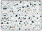 JAYWIS Terrazzo Marmor Pastell Druck Teppich rutschfeste Bodenteppich für Wohnzimmer Traditioneller Teppich 160 x 122 cm