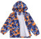 LACOFIA Veste Imperméable Enfant Garçon Veste Coupe Vent à Capuche Blouson de Pluie Léger Doublé de Maille pour Enfant Camouflage Orange 11-12 ans