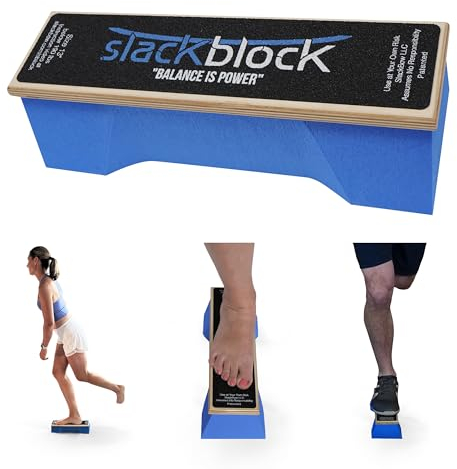 SlackBow SlackBlock Athletic Balance Trainer – Verbessern Sie Gleichgewicht, Stabilität und sportliche Leistung, pflegen Sie Ihren Körper und verhindern Sie Verletzungen, kompakt und tragbar, 33 cm