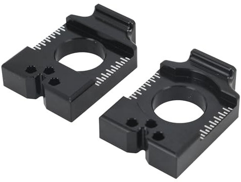 Bloque de Eje de Moto de Cross, ajustador de Cadena del Tensor del Eje Trasero Aluminio CNC para Bicicleta eléctrica Todoterreno Ultra Bee Sur Ron Ultra Bee-Negro