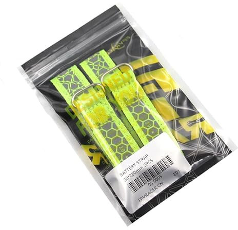 FPVRACER Lipo Battery Strap Cable Tie Kevlar Wire Metal Buckle for RC First Person View Racing Drone Spare DIY(2PCS 20x260mm)