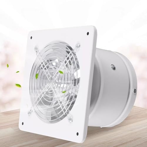 6Inch Bathroom Ventilation Fan, Silent Humidity Centrifugal Fume Fan, For Kitchen Bathroom Shower Toilet Wall Ceiling Window Kit