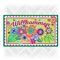 Bine Brändle - Bunte Fussmatten im Blumendesign - Größe 82cm x 47cm - 4 Farbvarianten (Grün)