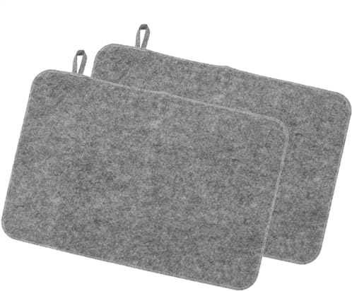 Sauna Floor Mat, Sauna Cushion, 2 x Felt Sauna Seat Cover – Heat Insulation Mat, Bench Protection Cushion, Water Absorbent for Sauna, Bath, Shower Room