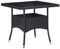 Myheimly Garten Esstisch für 4 Personen Gartentisch Terrassentisch Balkontisch Gartenmöbel Tisch Rattantisch Outdoor Braun Poly Rattan Schwarz
