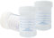 Voarge 10 Urine Sample Bottles Specimen Pot, 60ml Label Pots Screw Top Lid, Specimen Pot Graduated Container with Lid & Printed Label