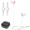 AMVR Noise-Isolating in-Ear Headphones for Meta Quest 3 | VR Quest-3 Accessories Earbuds Earphone with Custom Silicone Earplugs and Hold Head Strap Beam | Immersive 3D 360 Degree Sound