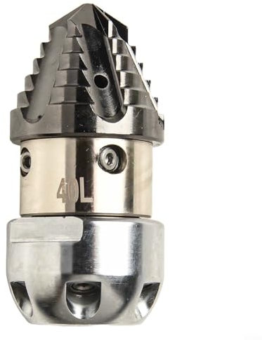 HEBEOT Ugello turbo rotante in acciaio inox idropulitrice ad alta pressione per ugello rotante a 360 gradi per tubi dell'acqua di dragaggio, linee fognarie (A)