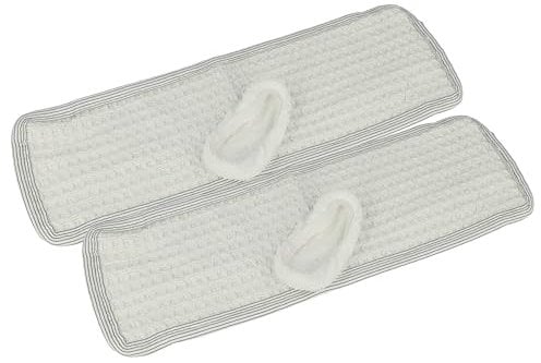 vhbw 4x Wischbezug kompatibel mit Dirt Devil Vaporex M385-4, M385-5 Dampfreiniger, Dampfmop - 2x Baumwollüberzug, 2x Bodentuch